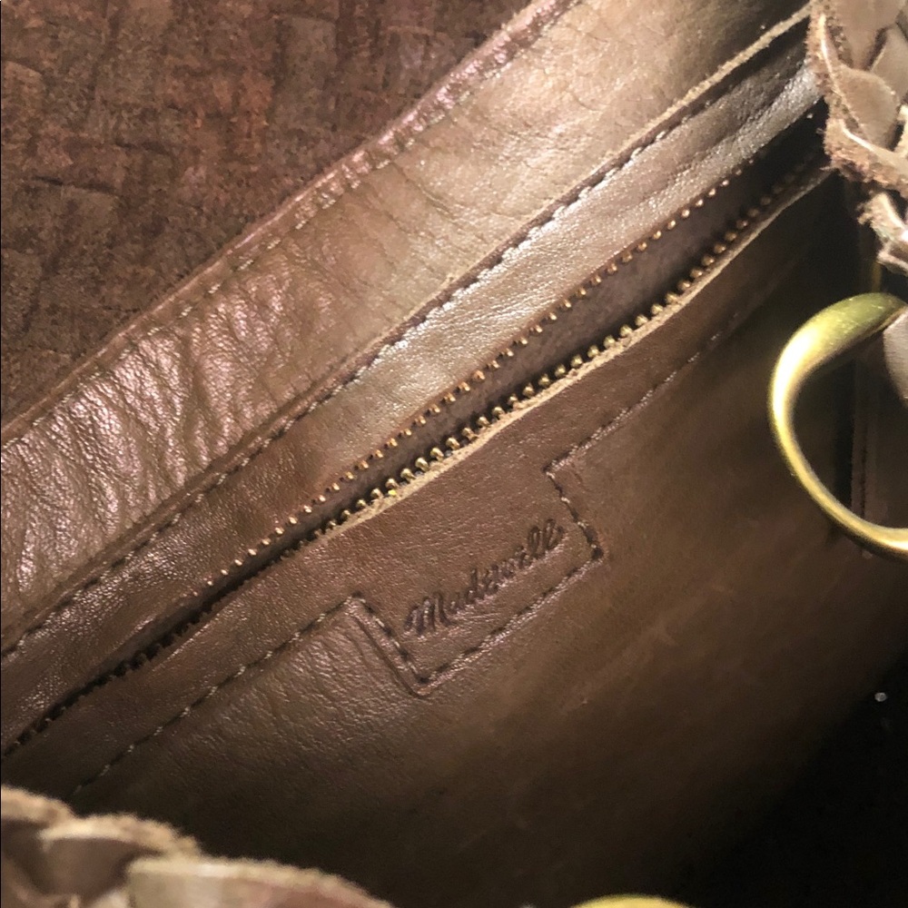 Madewell Olive Woven Shoulder Bag - Picture 2 of 13